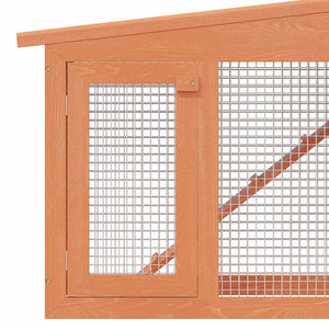Large Rabbit Hutch Small Animal House Rabbit Pen with Roofs Wood
