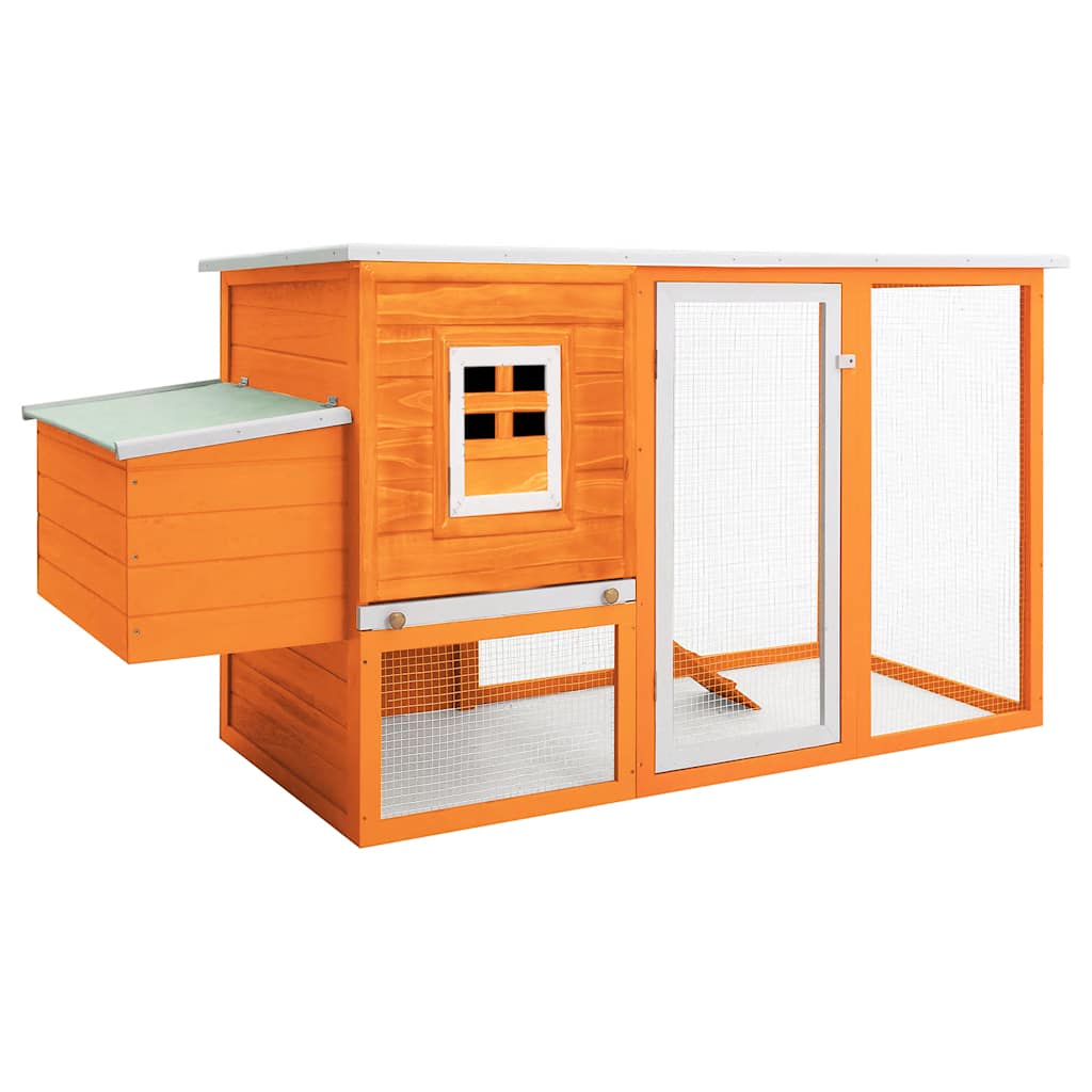 vidaXL Chicken Coop with 1 Nest Box Wood