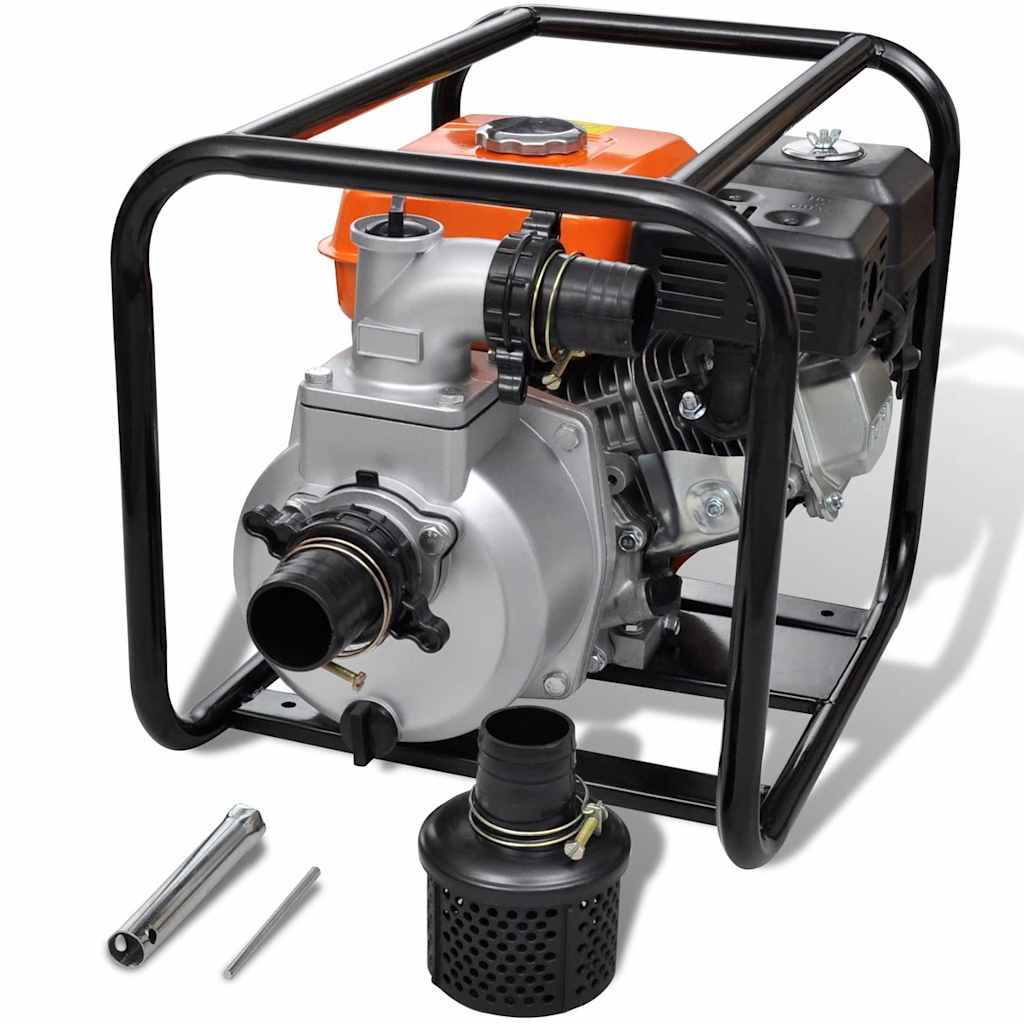 vidaXL Petrol Water Pump 80 mm Hose Connection 4800 W
