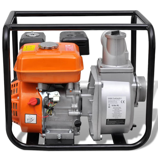 vidaXL Petrol Water Pump 80 mm Hose Connection 4800 W