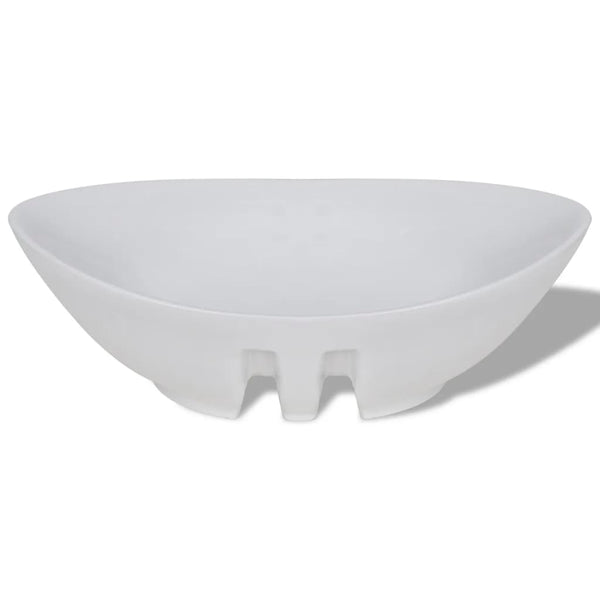 Ceramic Washbasin Ceramic Sinks Overflow Oval 59 x 38.5 cm