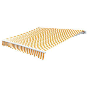 vidaXL Awning Fabric Canvas Yellow & White 6x3 m (Frame Not Included)