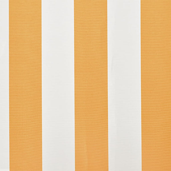 vidaXL Awning Fabric Canvas Yellow & White 6x3 m (Frame Not Included)
