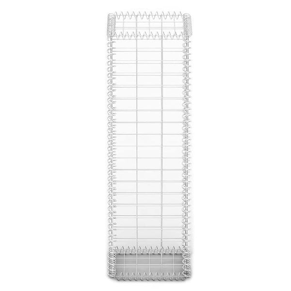 vidaXL Stone Basket Gabion with Lids Galvanized Wire 100×30×30 cm