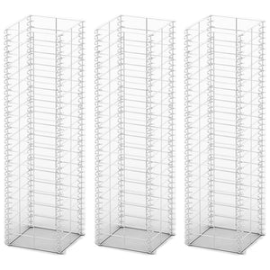 vidaXL Gabion Set 3-Piece Galvanized Wire 25x25x100 cm