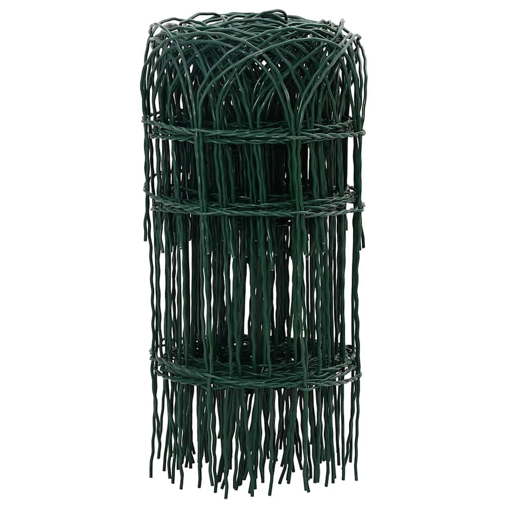 vidaXL Garden Fence Powder-Coated Iron 25×0.4 m