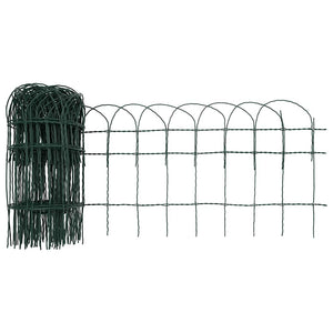 vidaXL Garden Fence Powder-Coated Iron 25×0.4 m