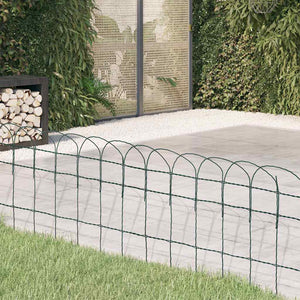vidaXL Garden Fence Powder-Coated Iron 25×0.4 m