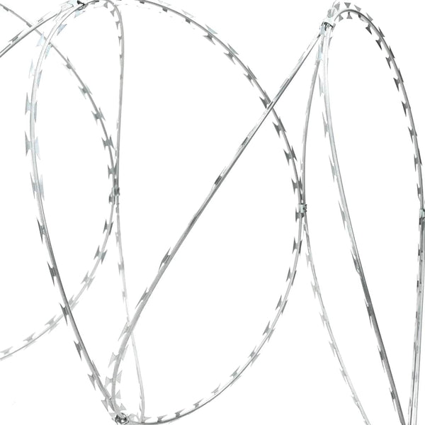 vidaXL Concertina Barbed Wire Razor Wire Galvanised Steel 60 m