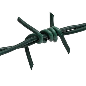 vidaXL Barbed Wire Green 100 m