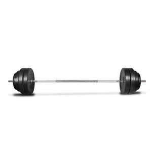 vidaXL Foldable Weight Bench with Barbell Dumbbell Set