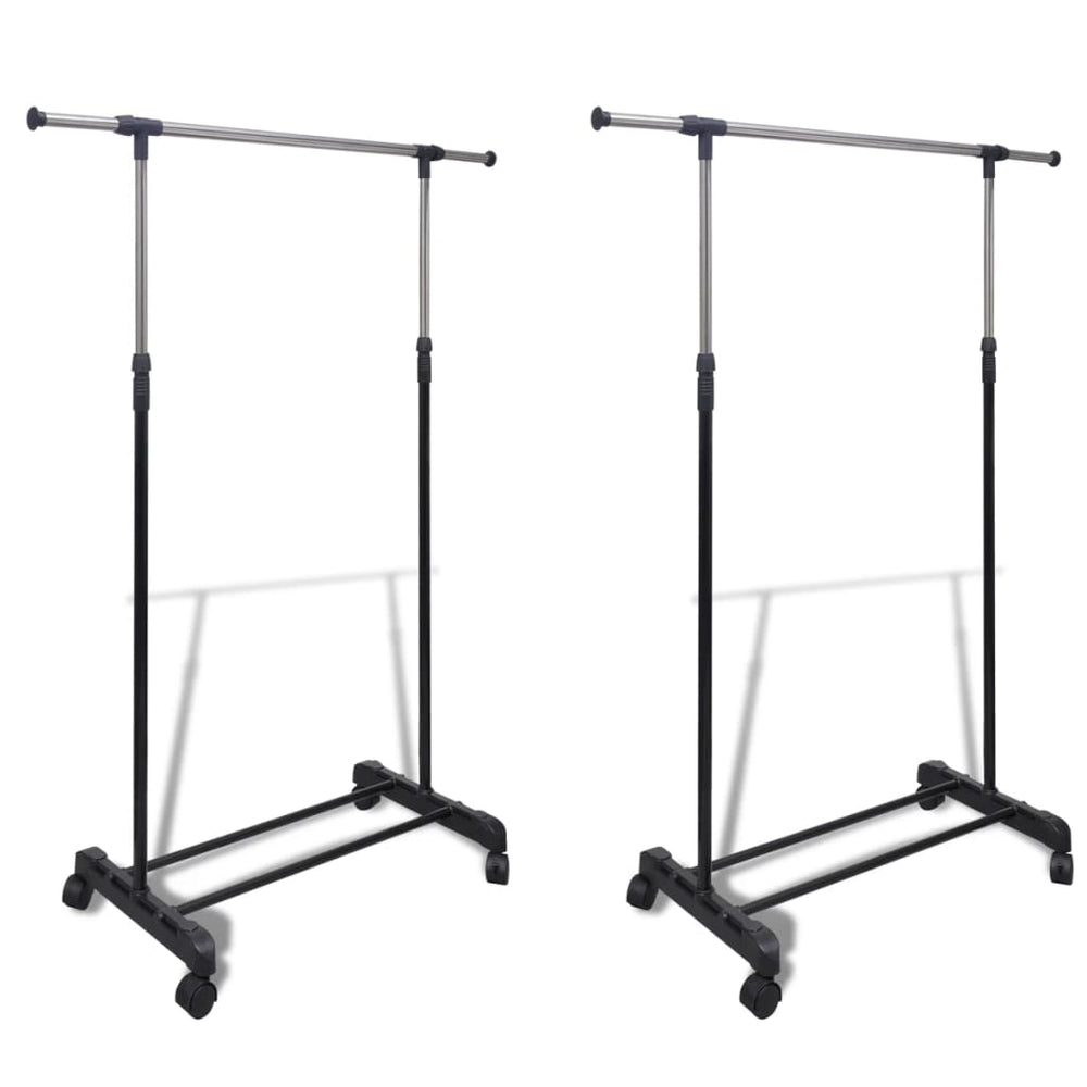 vidaXL Adjustable Garment Racks 2 pcs. 1 Clothes Rail
