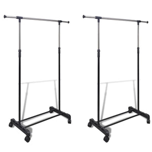 vidaXL Adjustable Garment Racks 2 pcs. 1 Clothes Rail