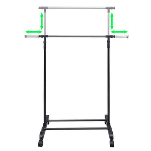 vidaXL Adjustable Garment Racks 2 pcs. 1 Clothes Rail