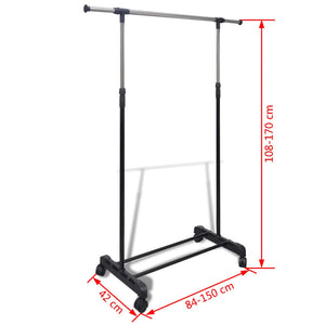 vidaXL Adjustable Garment Racks 2 pcs. 1 Clothes Rail
