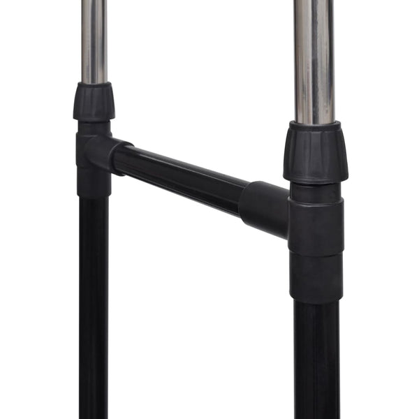 vidaXL Adjustable Clothes Rails 2 pcs 2 Garment Rods
