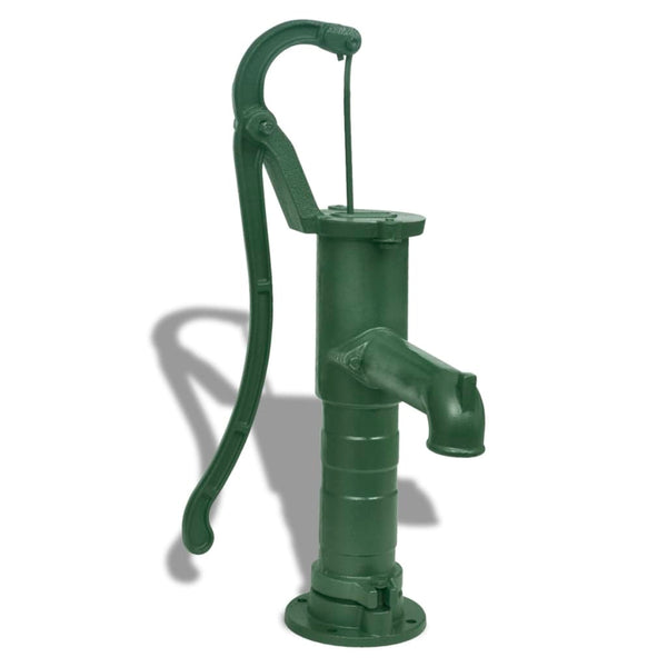 vidaXL Hand Water Pump with Stand Cast Iron