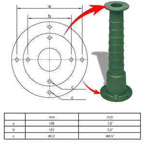 vidaXL Hand Water Pump with Stand Cast Iron