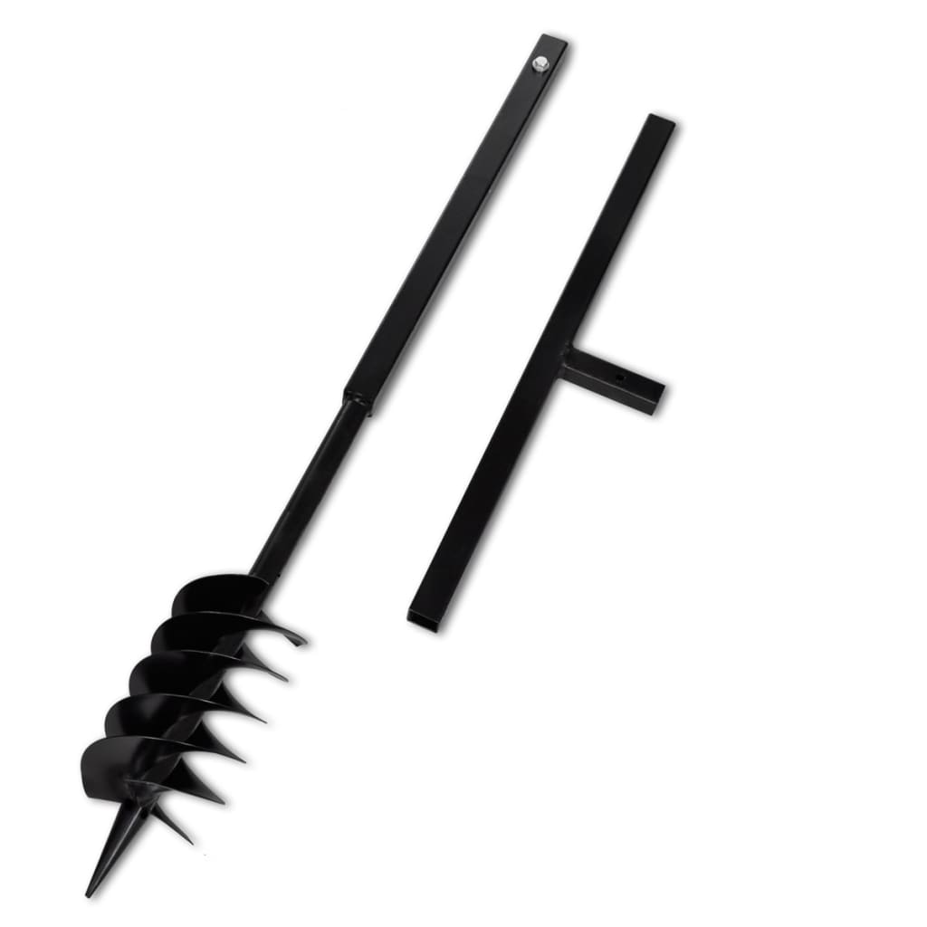Drill Bit with Handle, 120 mm, Double Spiral, Black