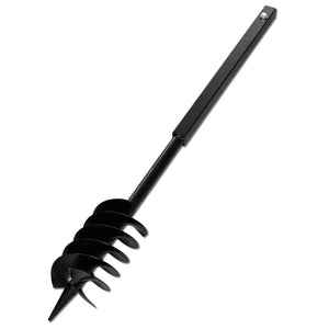 Drill bit with handle 150 mm double spiral black