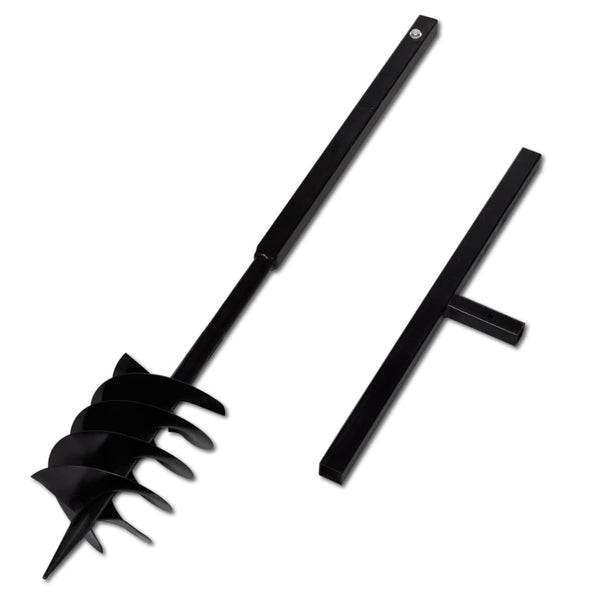 Drill Bit with Handle 180 mm Double Spiral Black
