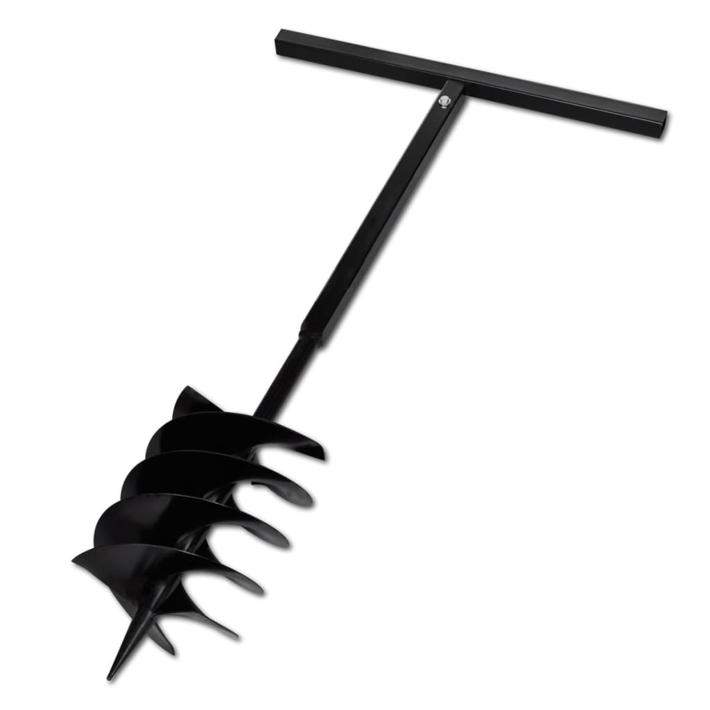 Drill Bit with Handle 200 mm Double Spiral Black