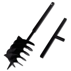 Drill Bit with Handle 200 mm Double Spiral Black