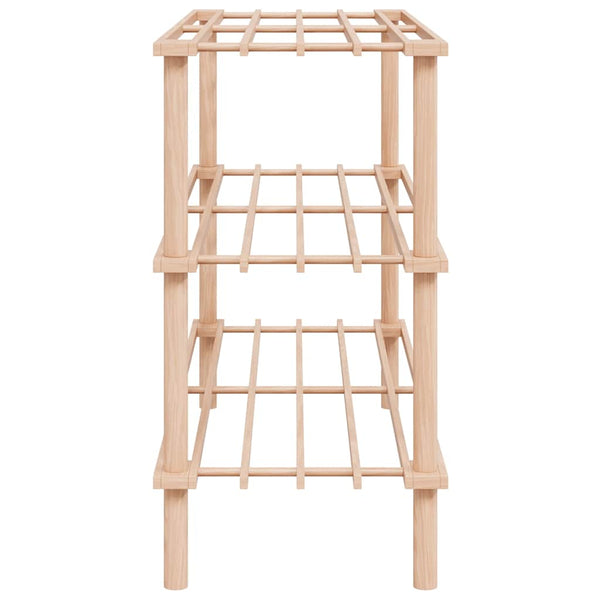 vidaXL 3-Tier Shoe Racks 2 pcs Solid Fir Wood