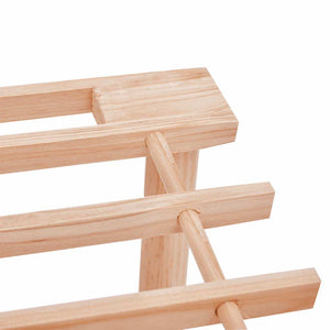 vidaXL 3-Tier Shoe Racks 2 pcs Solid Fir Wood