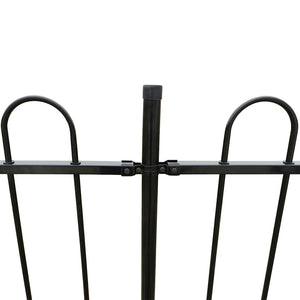 vidaXL Fence 600 x 150 cm Powder-Coated Steel