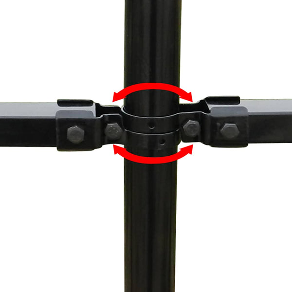 vidaXL Fence 600 x 150 cm Powder-Coated Steel