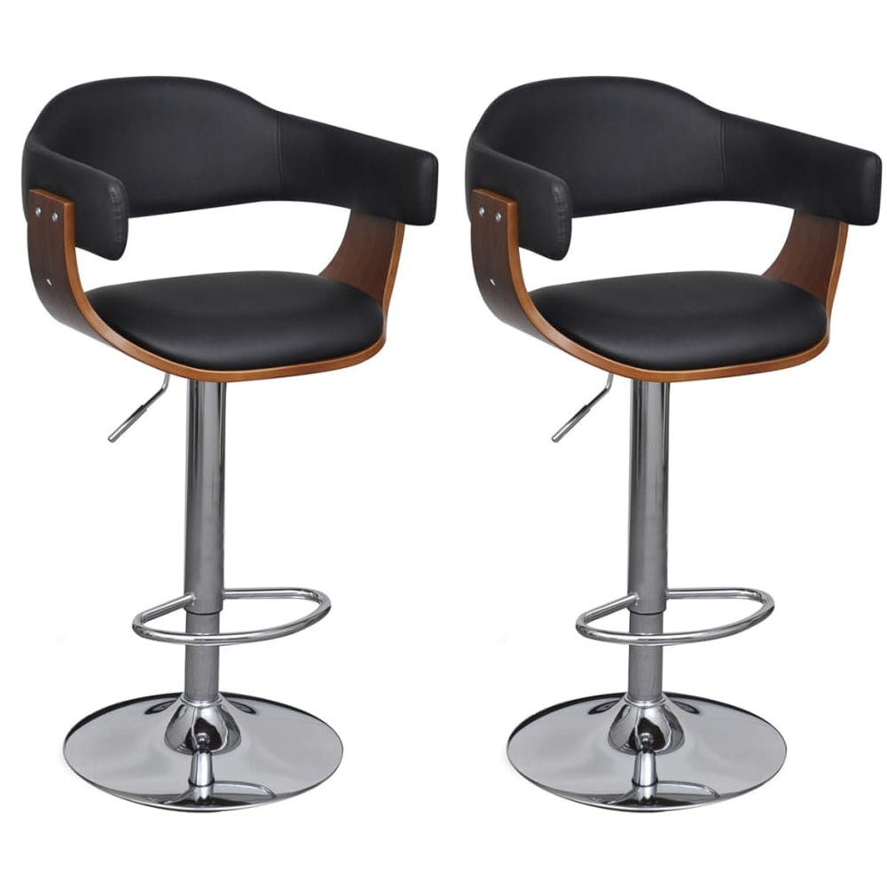 vidaXL Bar Stools 2 pcs. Faux Leather