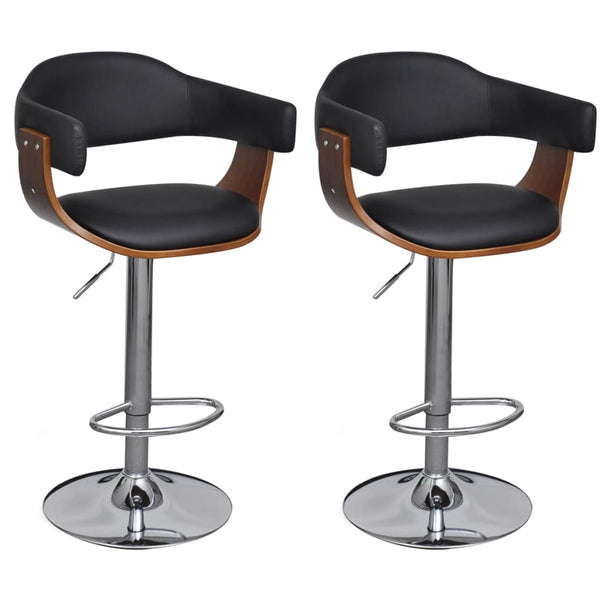 vidaXL Bar Stools 2 pcs. Faux Leather