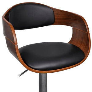 vidaXL Bentwood and Faux Leather Bar Stools