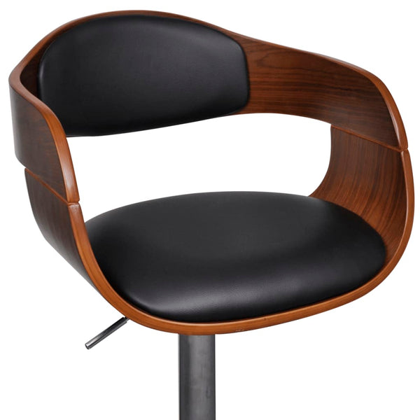 vidaXL Bentwood and Faux Leather Bar Stools
