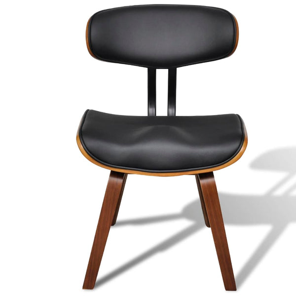 vidaXL Dining Chairs 2 pcs Bentwood and Faux Leather
