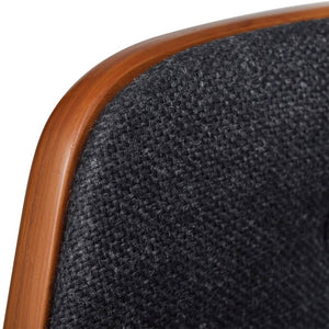 vidaXL Bar Stools 2 pcs Bentwood and Fabric