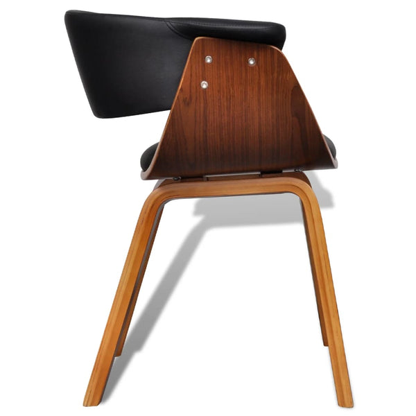 vidaXL Dining Chair Bentwood and Faux Leather