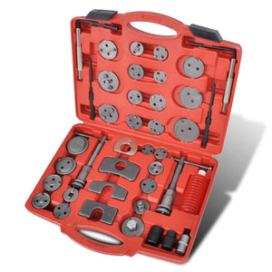 Brake caliper wind-back tool kit, 40-piece