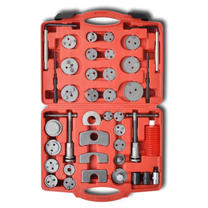 Brake caliper wind-back tool kit, 40-piece