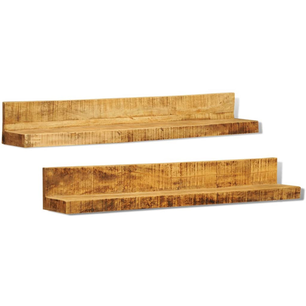 vidaXL Wall Shelves 2 pcs. Solid Wood