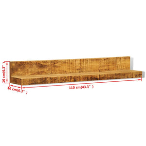 vidaXL Wall Shelves 2 pcs. Solid Wood