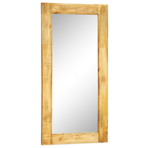vidaXL Wall Mirror with Solid Wood Frame 120x60 cm