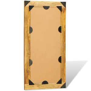 vidaXL Wall Mirror with Solid Wood Frame 120x60 cm
