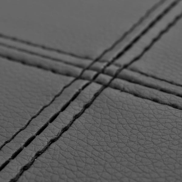vidaXL Bench Black High-Quality Faux Leather