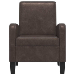 vidaXL Armchair Brown Faux Leather