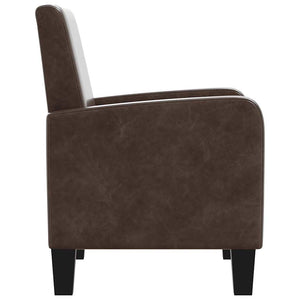 vidaXL Armchair Brown Faux Leather
