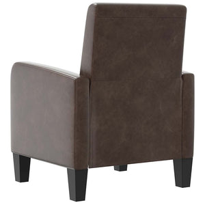 vidaXL Armchair Brown Faux Leather