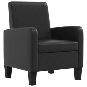 vidaXL Armchair Black Faux Leather