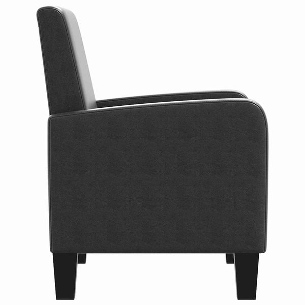 vidaXL Armchair Black Faux Leather
